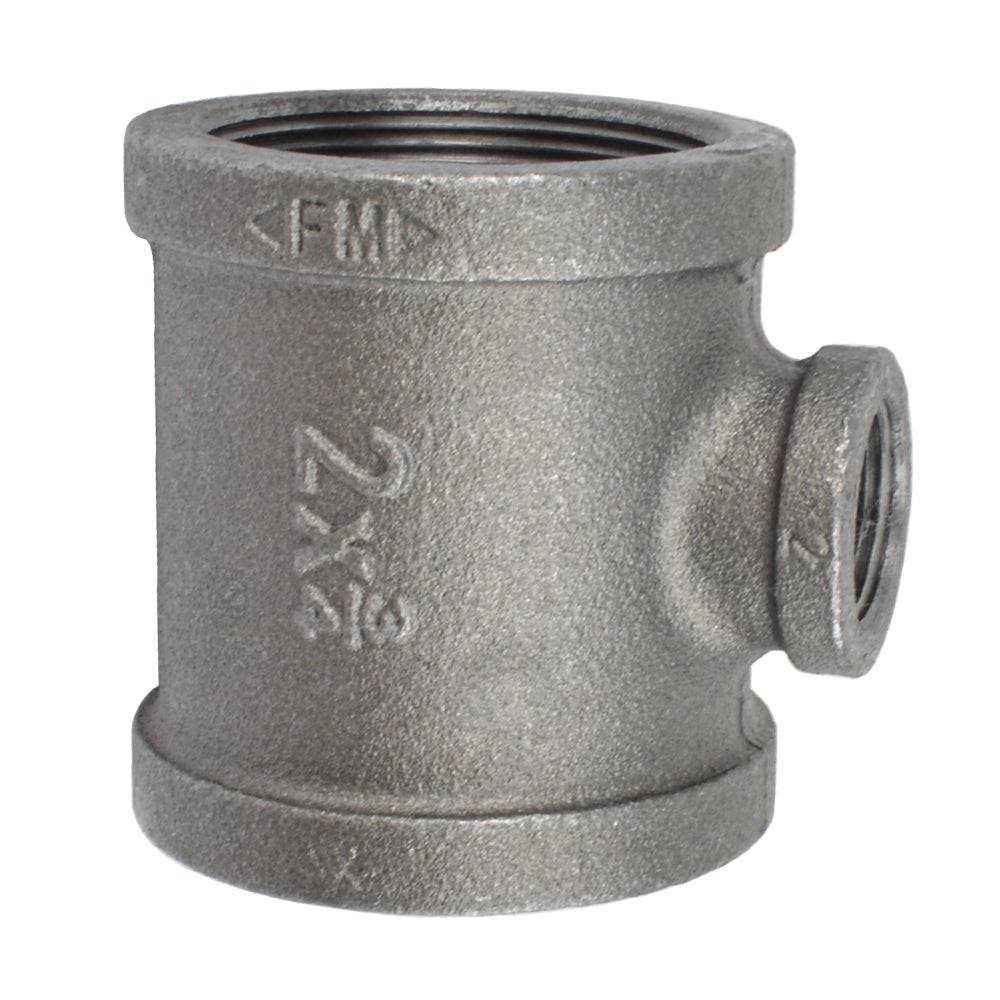 HYDRO MSATER NPT Thread Black Fittings Reducing Tee Iron Pipe Malleable Fittings - watertech plumbing supply