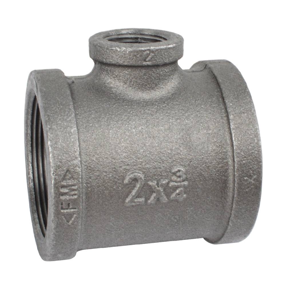 HYDRO MSATER NPT Thread Black Fittings Reducing Tee Iron Pipe Malleable Fittings - watertech plumbing supply