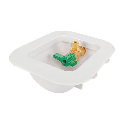 HYDRO MASTER Stop Valve, Ice Maker Machine Outlet Box - watertech plumbing supply