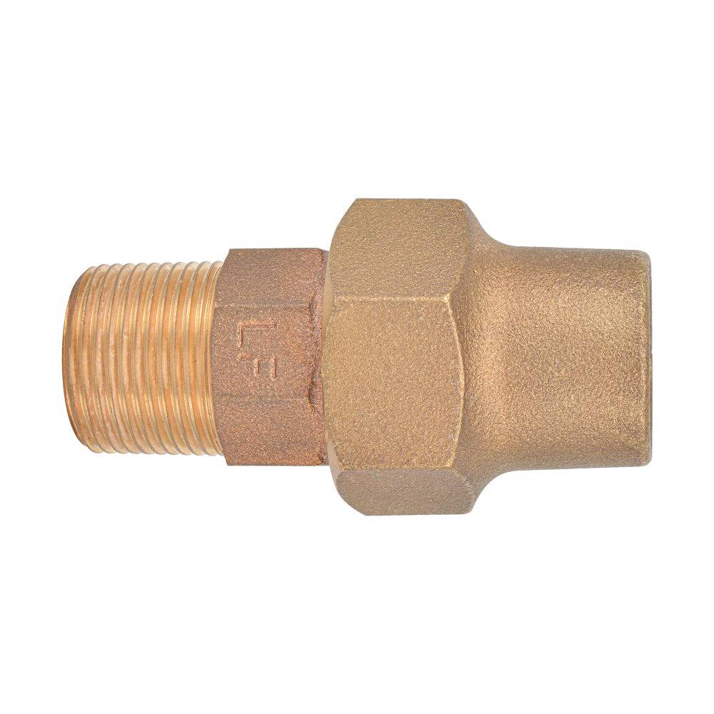 Lead Free Bronze 1" - 2" M.I.P. Coupling Flare Fittings - watertech plumbing supply