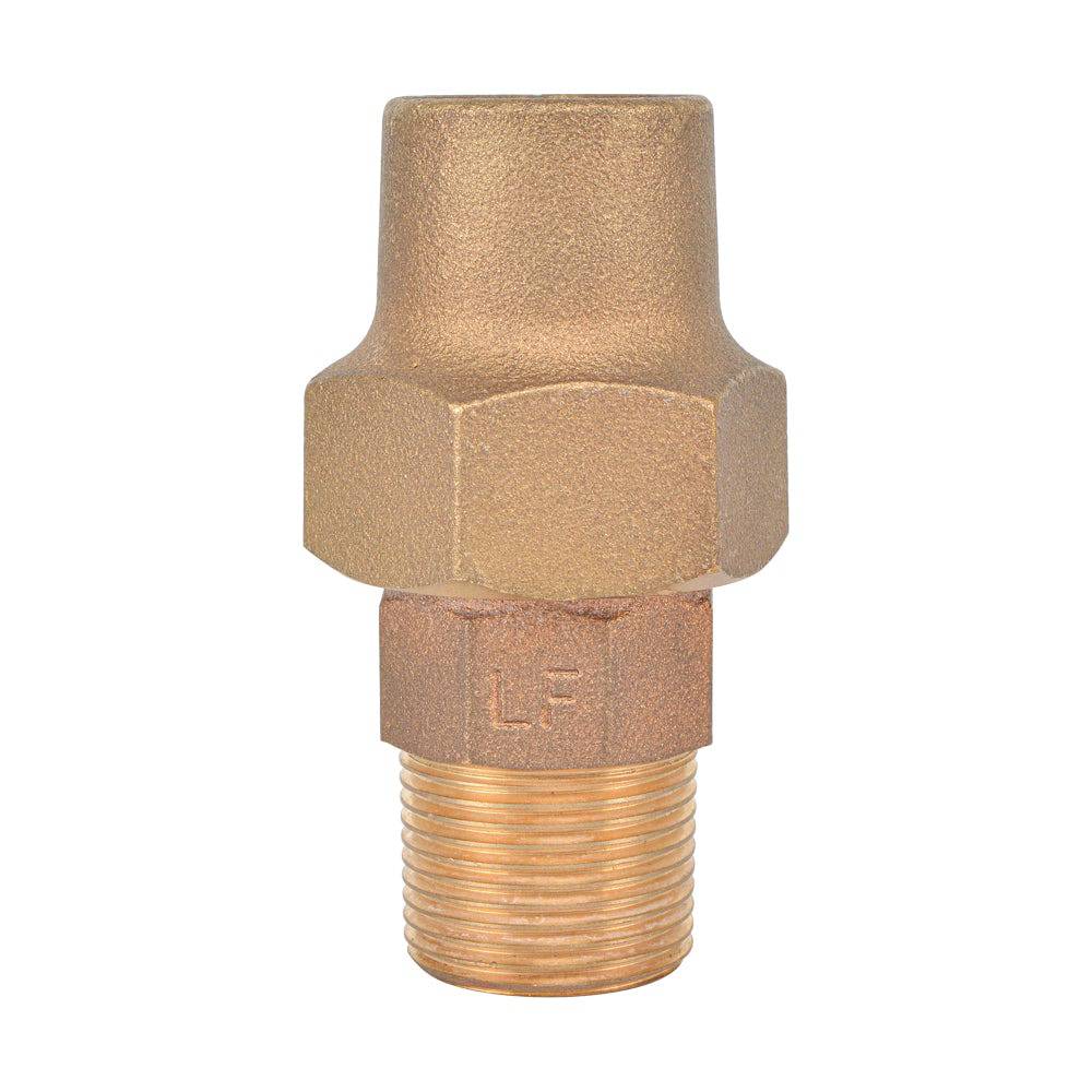 Lead Free Bronze 1" - 2" M.I.P. Coupling Flare Fittings - watertech plumbing supply