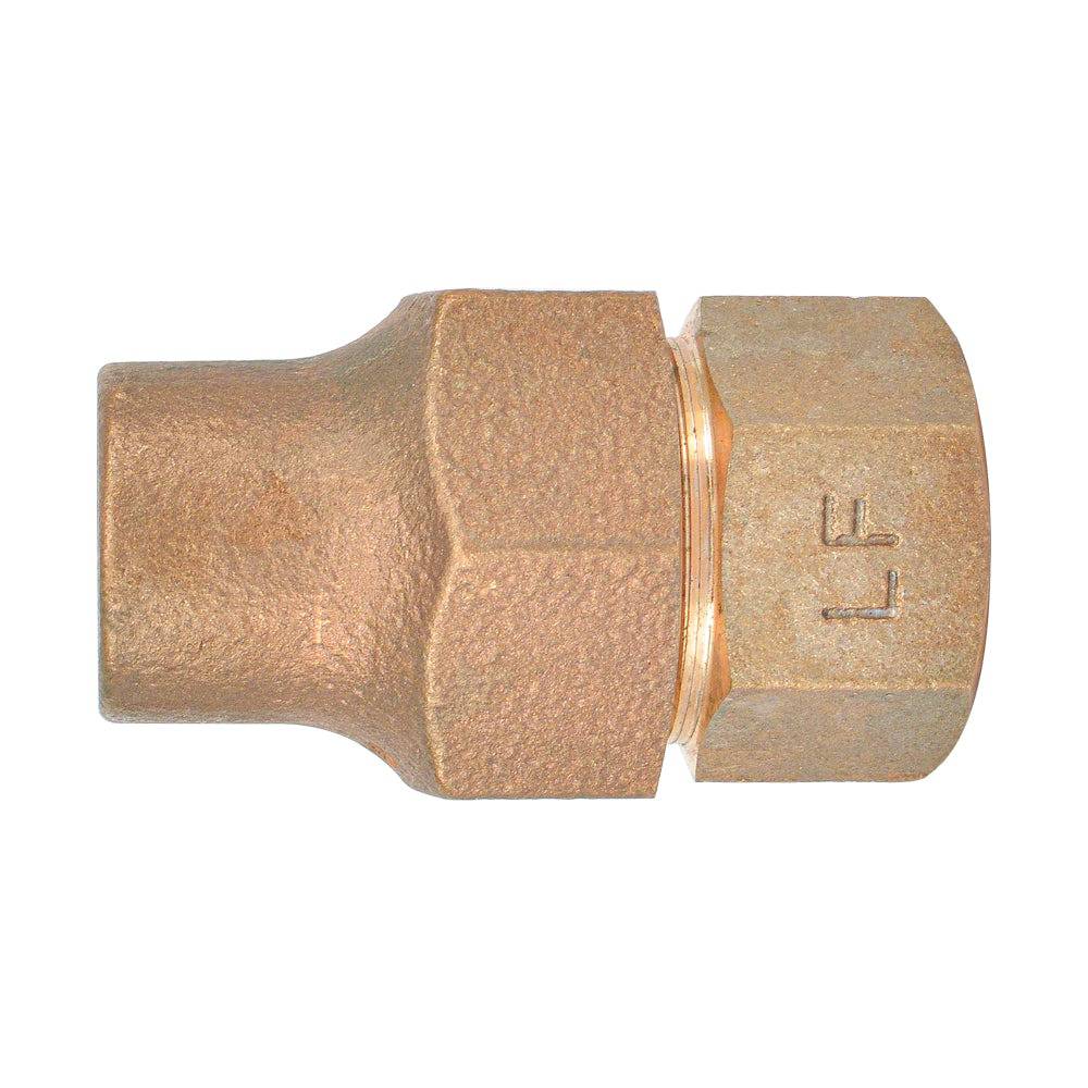 1" - 2" Lead Free Bronze F.I.P. Coupling Flare Fittings - watertech plumbing supply