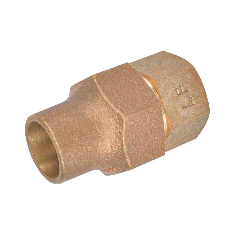 1" - 2" Lead Free Bronze F.I.P. Coupling Flare Fittings - watertech plumbing supply