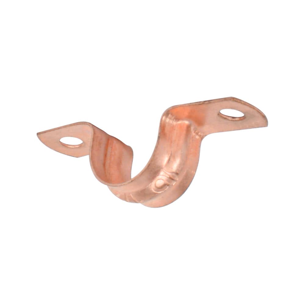 Copper Plated Two-Hole Pipe Strap - watertech plumbing supply