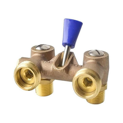 HYDRO MASTER Washing Machine Shut Off Valve，1/2" Male Pipe Thread × 3/4" Outlet Hose Thread. - watertech plumbing supply