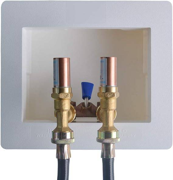 HYDRO MASTER Washing Machine Shut Off Valve，1/2" Male Pipe Thread × 3/4" Outlet Hose Thread. - watertech plumbing supply