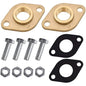 HYDRO MASTER Solid Brass Flange Kit with Gaskets, NPT thread, For Radiant Heating Systems