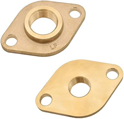 HYDRO MASTER Solid Brass Flange Kit with Gaskets, NPT thread, For Radiant Heating Systems