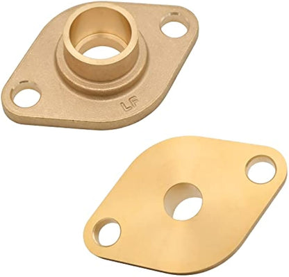 HYDRO MASTER Solid Brass Flange Kit with Gaskets, Sweat, For Radiant Heating Systems