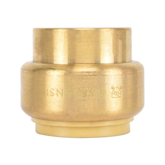 Push-Fit Cap Brass Fitting - watertech plumbing supply