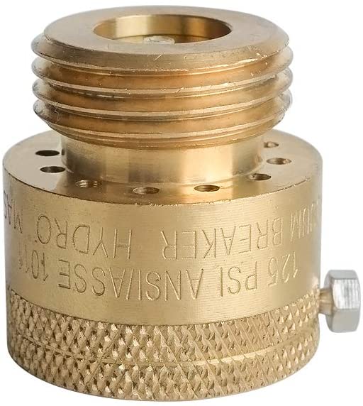 HYDRO MASTER Vacuum Breaker Valve,Hose Bib Backflow Preventer, 3/4 Inch, Brass Finish