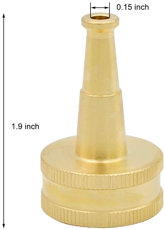 HYDRO MASTER 0712801 Brass Garden Sweeper Nozzle, Solid Brass,Great for Cleaning Car, Siding, Driveway,2 Pack