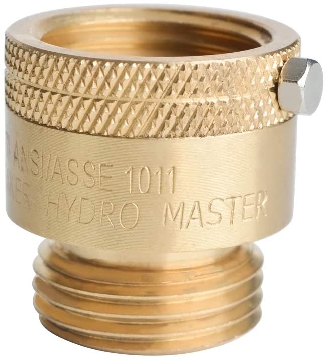 HYDRO MASTER Vacuum Breaker Valve,Hose Bib Backflow Preventer, 3/4 Inch, Brass Finish