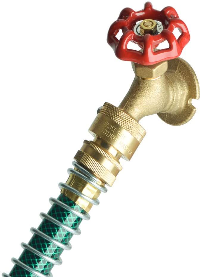HYDRO MASTER Vacuum Breaker Valve,Hose Bib Backflow Preventer, 3/4 Inch, Brass Finish
