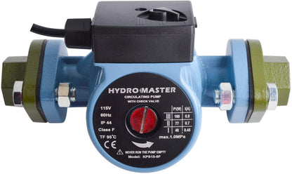 HYDRO MASTER 3/4" NPT Hot Water Circulator Pump with 3-Speed Control for Water Heater System (US standard Plug Included) and Full Size rubber gaskets.