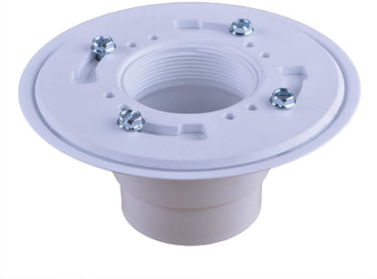 Hydro Master No-hub Bolt-down PVC Shower Drain with Top Stainless Steel Grate (Square) 2 inch or 3 inch - watertech plumbing supply