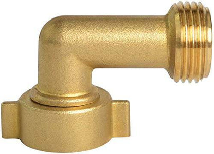 HYDRO MASTER 90 Degree Garden Hose Elbow with Lead Free Brass 3/4" FHT x 3/4" MHT - watertech plumbing supply