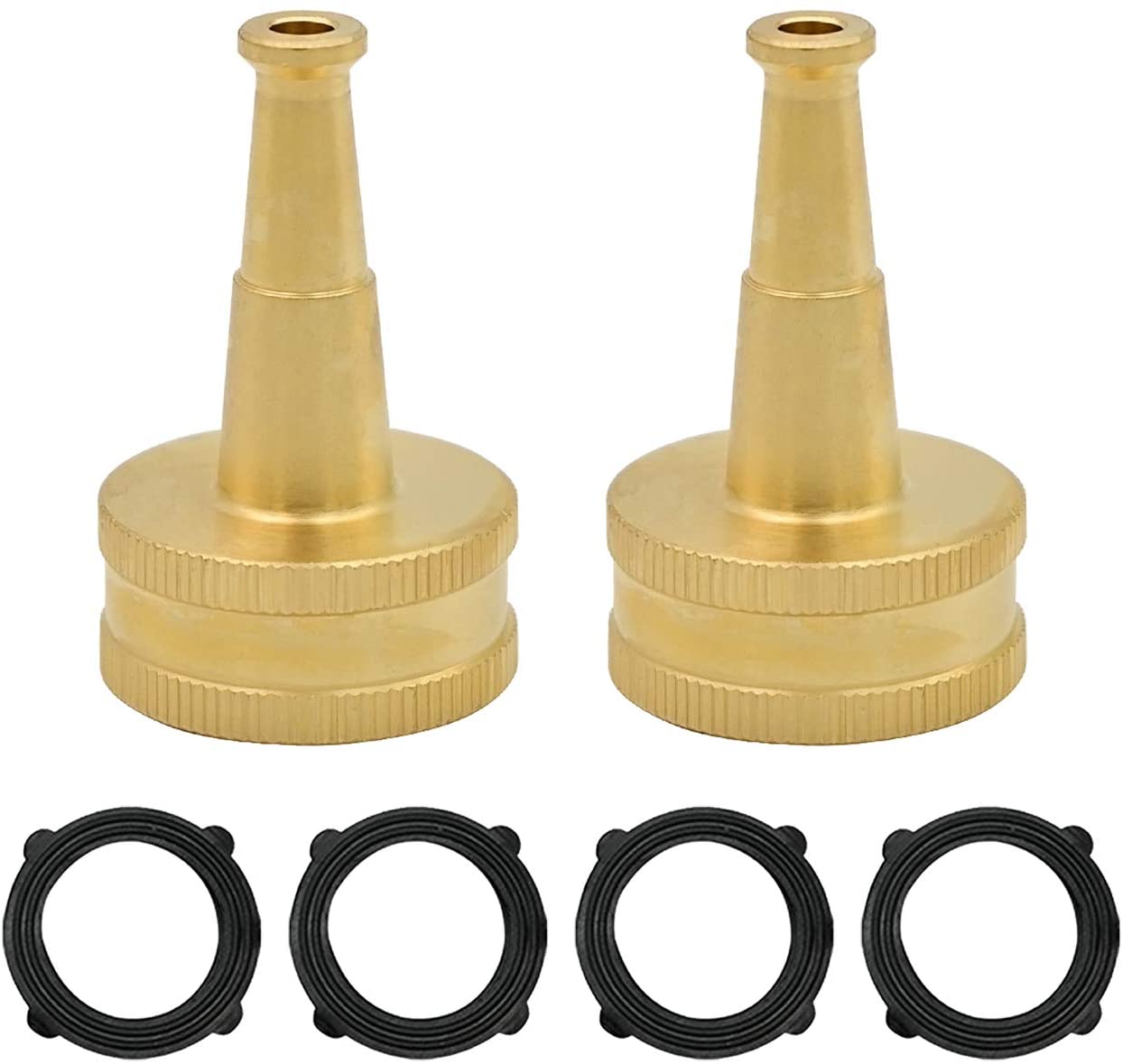 HYDRO MASTER 0712801 Brass Garden Sweeper Nozzle, Solid Brass,Great for Cleaning Car, Siding, Driveway,2 Pack - watertech plumbing supply
