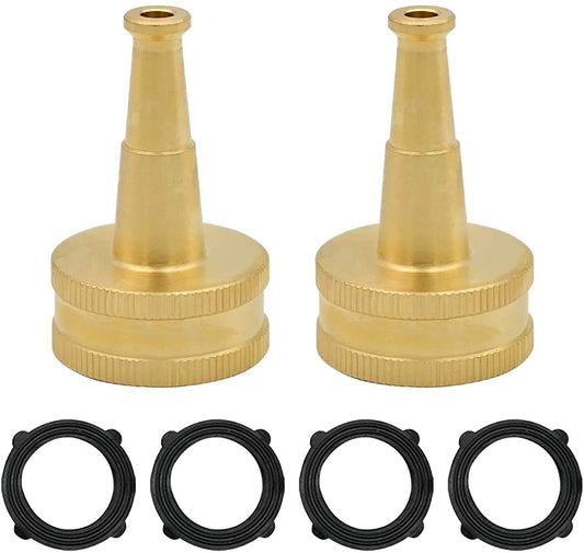 HYDRO MASTER 0712801 Brass Garden Sweeper Nozzle, Solid Brass,Great for Cleaning Car, Siding, Driveway,2 Pack - watertech plumbing supply